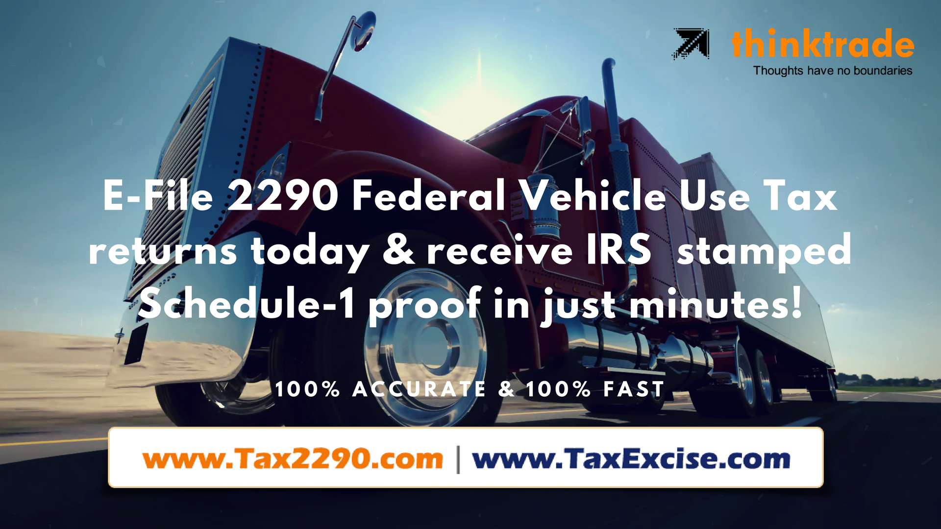 E-File 2290 Federal Vehicle Use Tax
